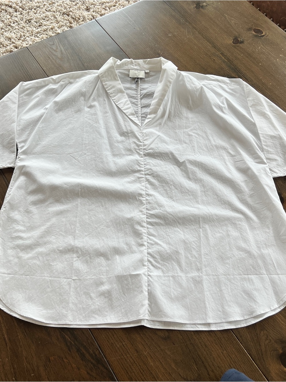 Anthropologie HD in Paris white tunic blouse-small
